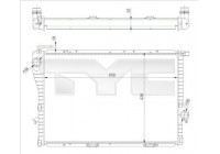 Radiator, engine cooling 703-0005-R TYC