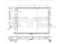 Radiator, engine cooling 703-0010-R TYC