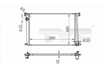 Radiator, engine cooling 703-0011 TYC