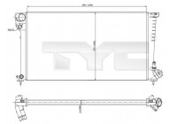 Radiator, engine cooling 705-0001 TYC