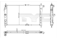 Radiator, engine cooling 706-0015 TYC