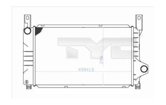 Radiator, engine cooling 710-0028 TYC