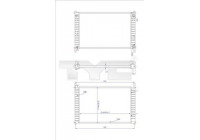 Radiator, engine cooling 710-0030-R TYC