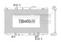Radiator, engine cooling 712-1006 TYC