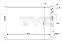 Radiator, engine cooling 715-0003-R TYC