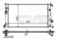 Radiator, engine cooling 720-0012 TYC