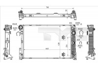 Radiator, engine cooling 721-0018 TYC