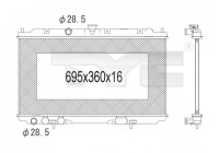 Radiator, engine cooling 724-1007 TYC