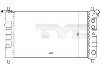 Radiator, engine cooling 725-0005 TYC