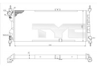 Radiator, engine cooling 725-0019-R TYC
