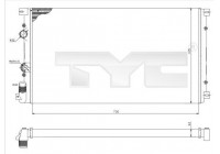 Radiator, engine cooling 725-0030 TYC