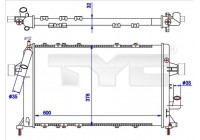 Radiator, engine cooling 725-0039-R TYC