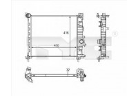 Radiator, engine cooling 725-0050-R TYC
