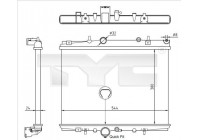 Radiator, engine cooling 726-0018-R TYC