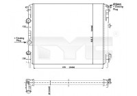 Radiator, engine cooling 728-0010 TYC
