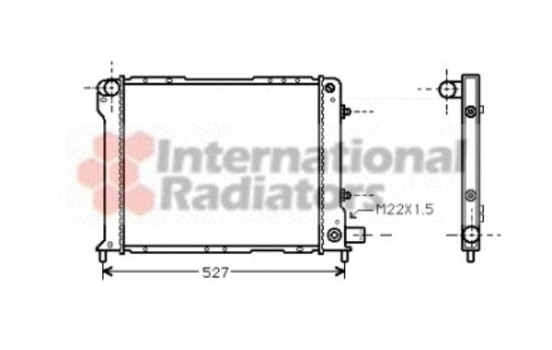 Radiator, engine cooling 73002015 International Radiators, Image 2