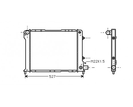 Radiator, engine cooling 73002015 International Radiators