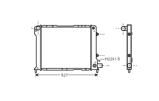 Radiator, engine cooling 73002015 International Radiators