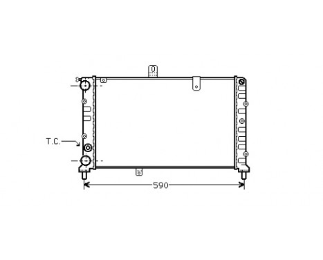 Radiator, engine cooling 73002027 International Radiators