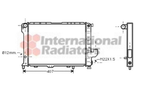 Radiator, engine cooling 73002033 International Radiators, Image 2