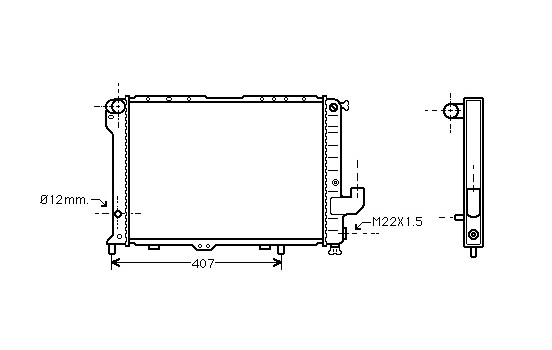 Radiator, engine cooling 73002033 International Radiators