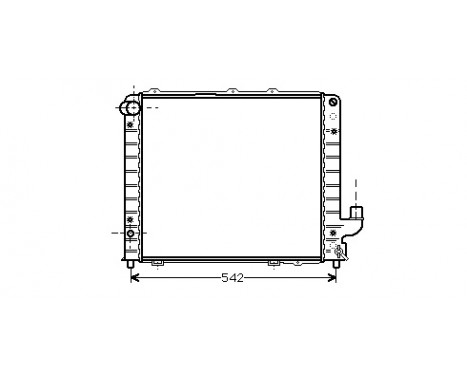 Radiator, engine cooling 73002056 International Radiators
