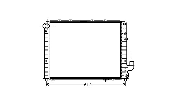 Radiator, engine cooling 73002059 International Radiators
