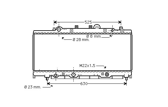 Radiator, engine cooling 73002072 International Radiators