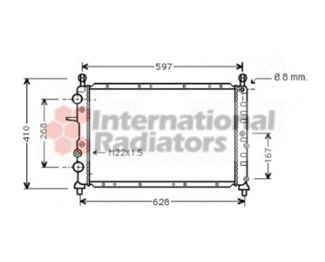 Radiator, engine cooling 73002073 International Radiators, Image 2