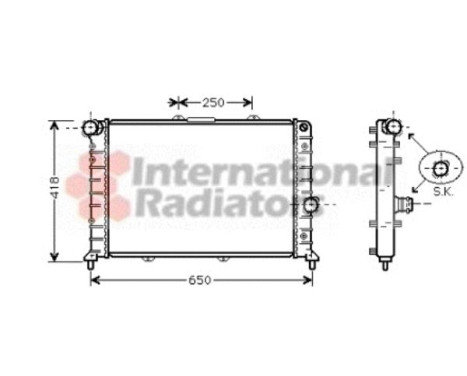Radiator, engine cooling 73002079 International Radiators, Image 2