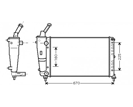 Radiator, engine cooling 73002081 International Radiators