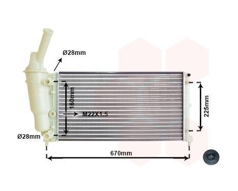 Radiator, engine cooling 73002081 International Radiators, Image 2