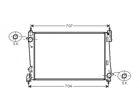 Radiator, engine cooling 73002096 International Radiators