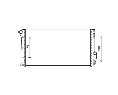 Radiator, engine cooling 73002097 International Radiators
