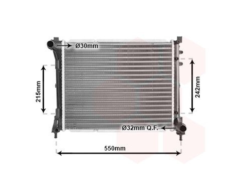 Radiator, engine cooling 73002098 International Radiators, Image 2