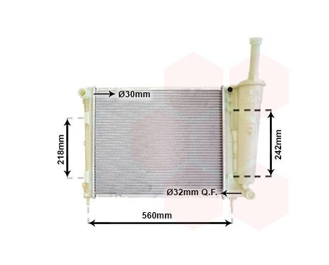 Radiator, engine cooling 73002099 International Radiators, Image 2