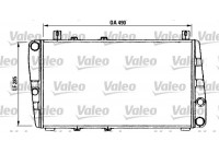 Radiator, engine cooling 730375 Valeo