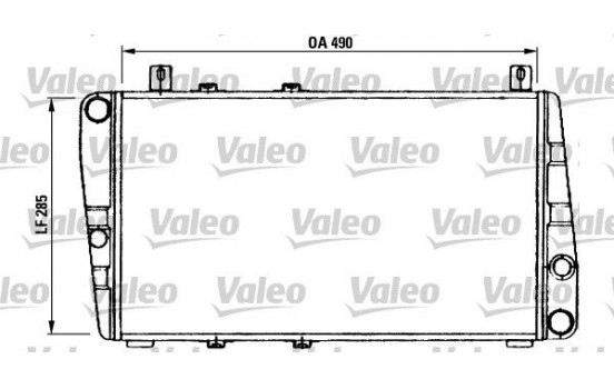 Radiator, engine cooling 730375 Valeo