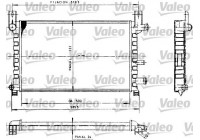 Radiator, engine cooling 730483 Valeo