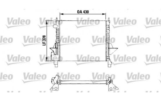 Radiator, engine cooling 730633 Valeo