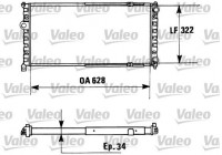Radiator, engine cooling 730945 Valeo