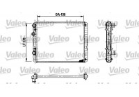 Radiator, engine cooling 730956 Valeo
