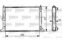 Radiator, engine cooling 731386 Valeo