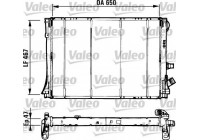 Radiator, engine cooling 731529 Valeo