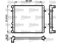 Radiator, engine cooling 731607 Valeo