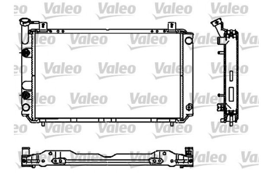 Radiator, engine cooling 731661 Valeo