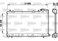 Radiator, engine cooling 732410 Valeo