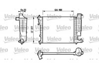 Radiator, engine cooling 732534 Valeo