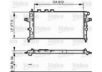 Radiator, engine cooling 732550 Valeo