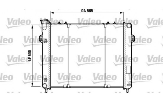 Radiator, engine cooling 732782 Valeo